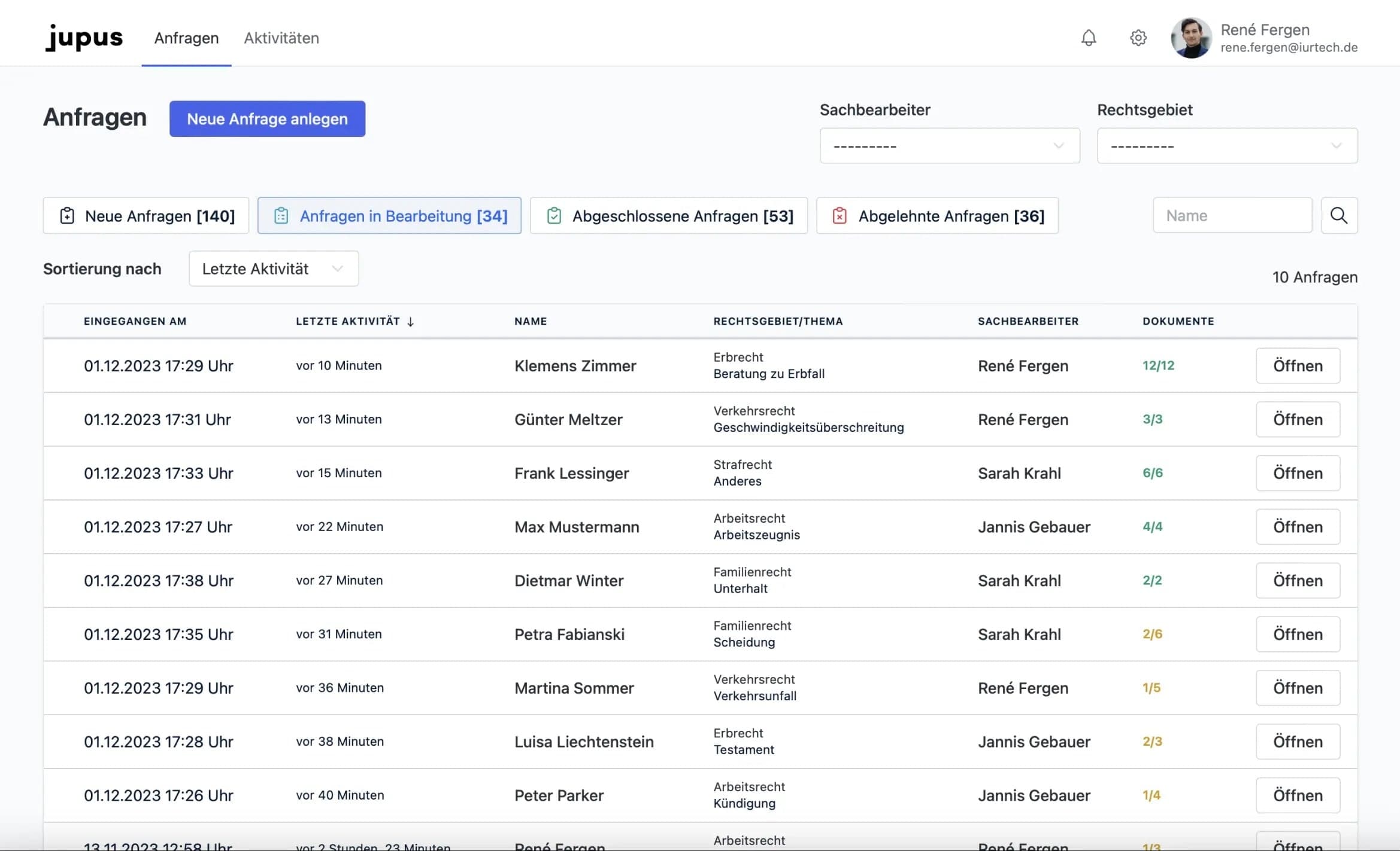 JUPUS - KI Plattform für alle Mandatsanfragen - jupus_plattform