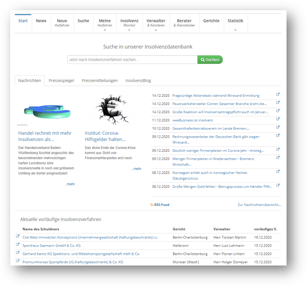 Insolvenz-Portal & BizApp im Bundle (für Insolvenzverwalter)